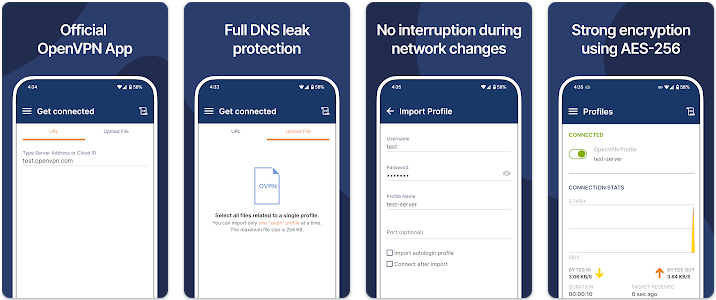 Key Features OpenVPN Connect APK