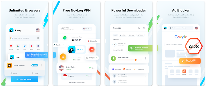 Key Features of Pawxy VPN MOD APK