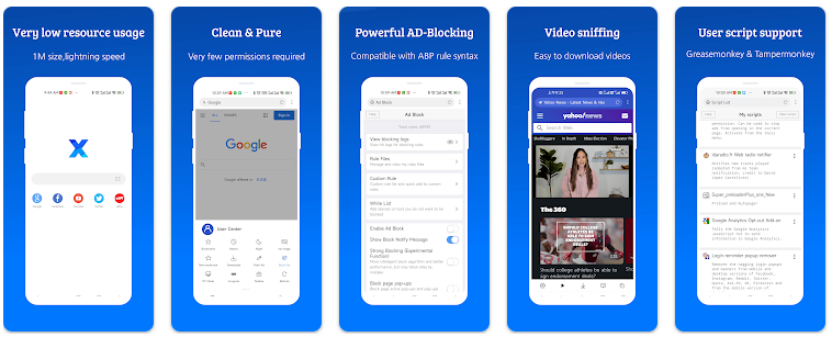 Key Features of X Browser APK