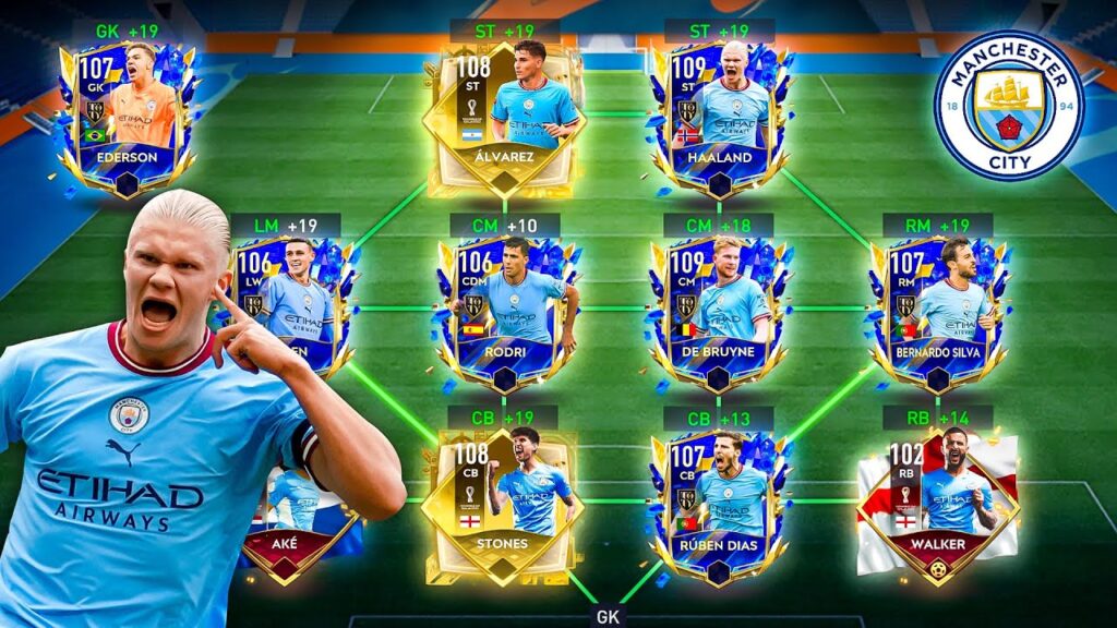 Manchester City Top teams to manage in Career Mode of FIFA Mobile 23

