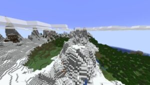 Minecraft-seeds-Mountain-Stronghold