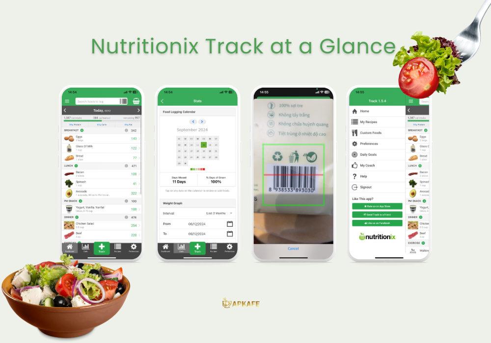 Nutritionix Track at a Glance