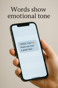 "Reading signals of interest through text messages showing mutual connection between two people"