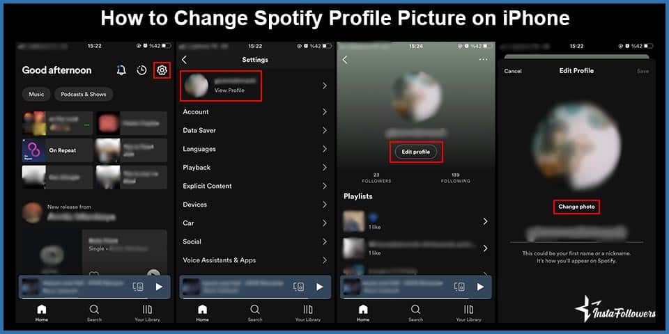 Spotify tips: change Spotify profile picture- 8 SPOTIFY TIPS FOR NEW USERS