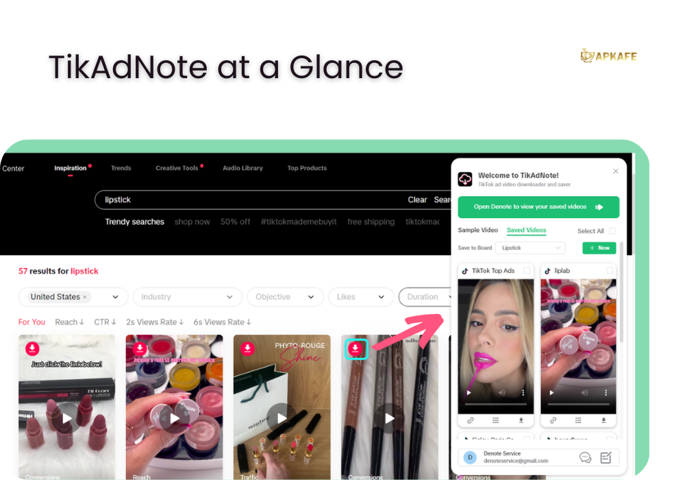 TikAdNote at a Glance