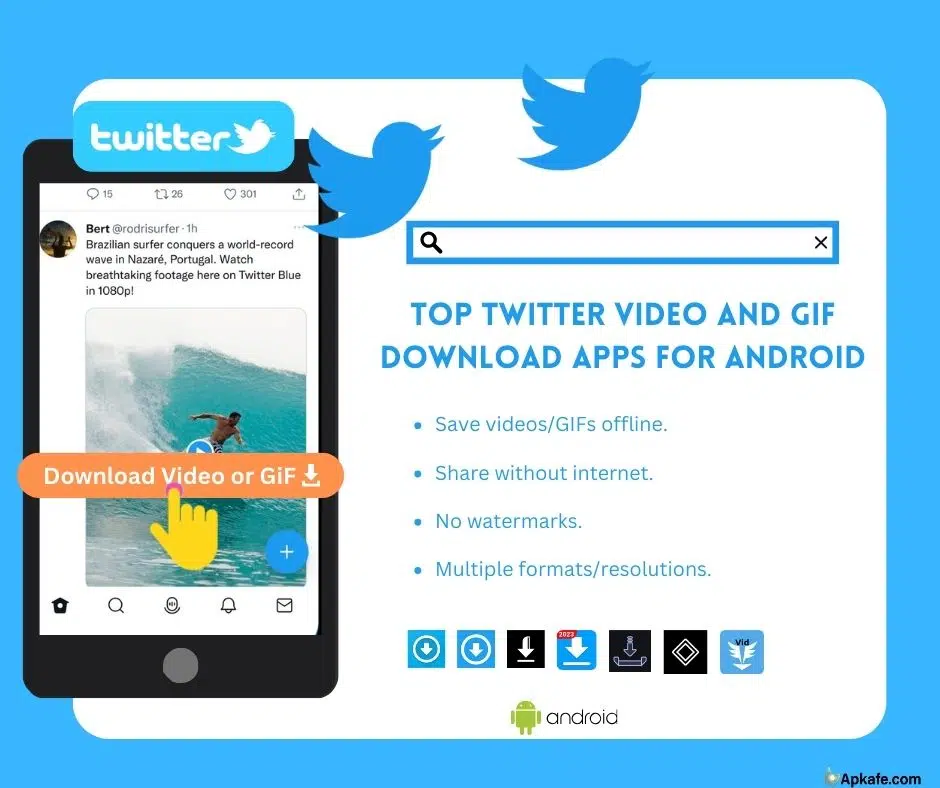 Top Twitter Video and GIF Download Apps for Android