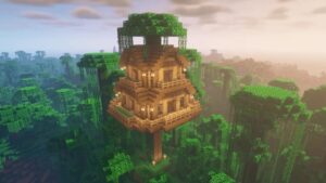 Top-Minecraft-houses-ideas-Treehouse-Retreat