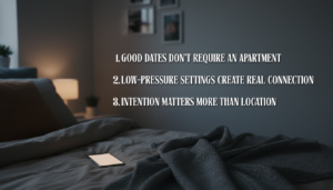 Planning low-pressure dates without having your own place