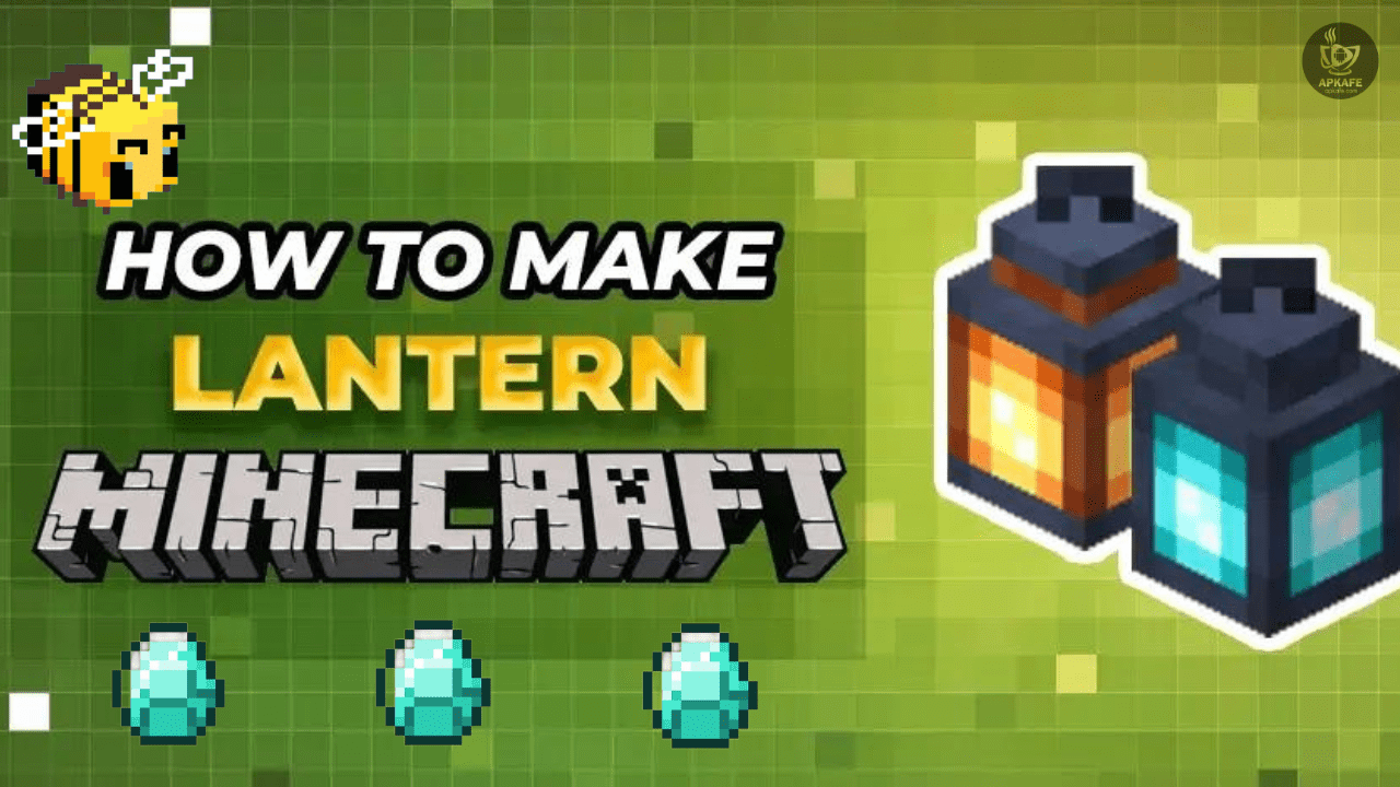 How to make a lantern in Minecraft-apkafe