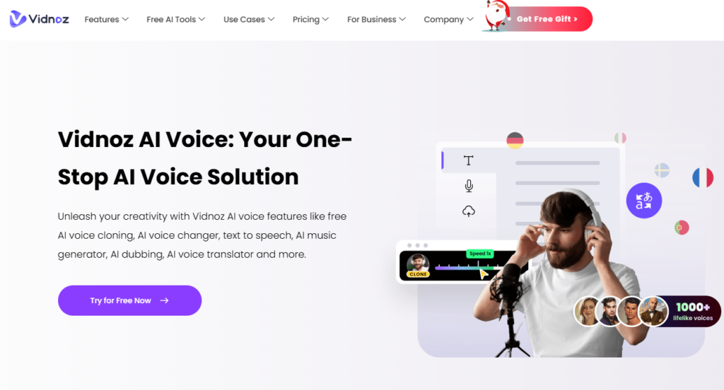 Vidnoz: Voice Creation and Editing