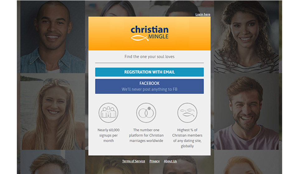 create an account Christian Mingle