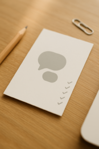 How to use Bumble safely: boundary script card on desk with soft daylight.