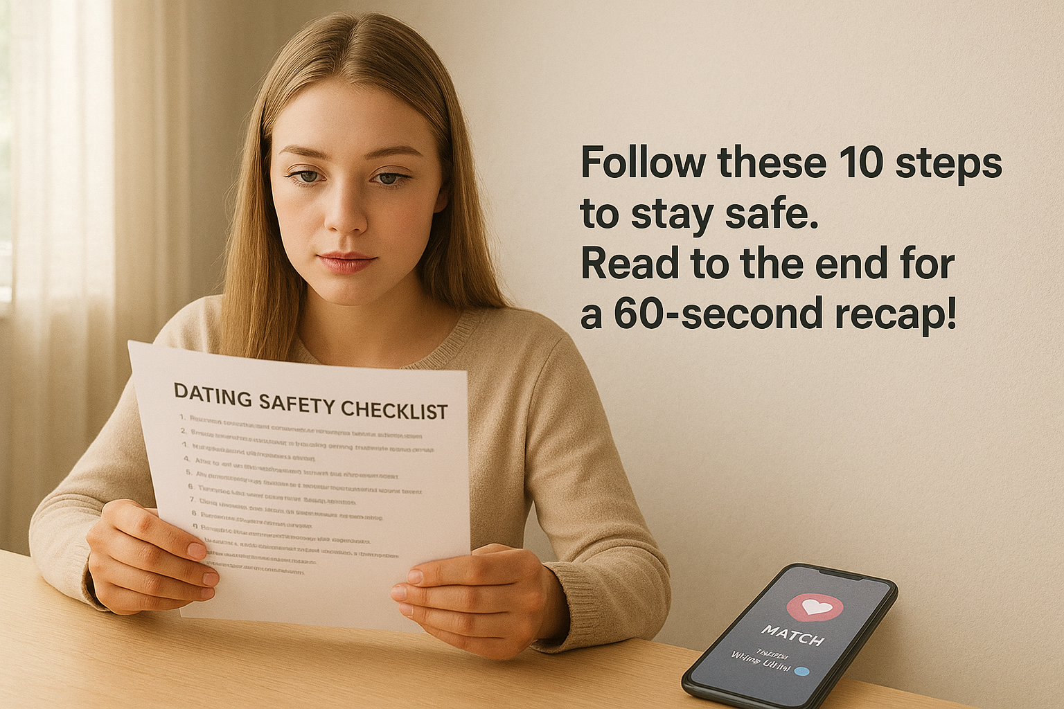 Dating Safety Checklist for First-Time Dating App Users (U.S.)