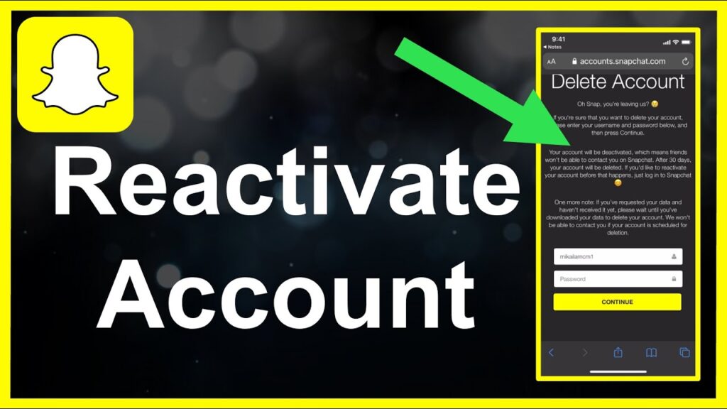 How to reactivate your Snapchat- Delete Your Snapchat Account In A Few Easy Steps