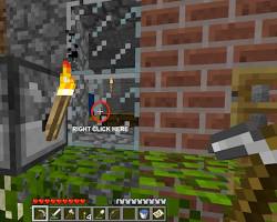 Using a Redstone torch, lever, button, or pressure plate-apk